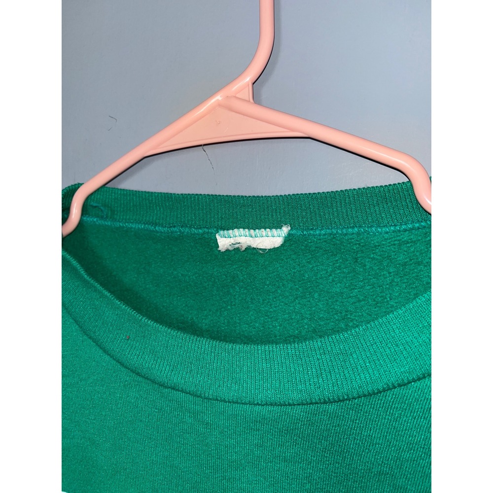 Vintage Russ Sportswear Christmas Sweatshirt Raising‎ Cane Bears Green - Picture 6 of 6